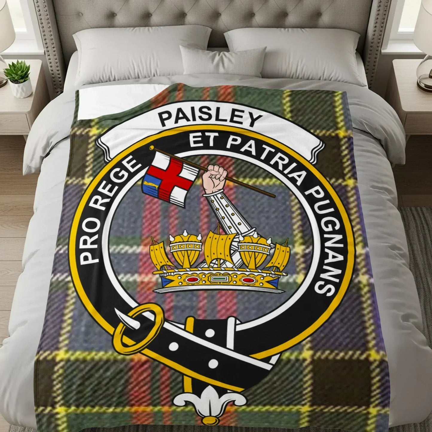 Paisley Pro Rege Et Patria Pugnans Blanket product