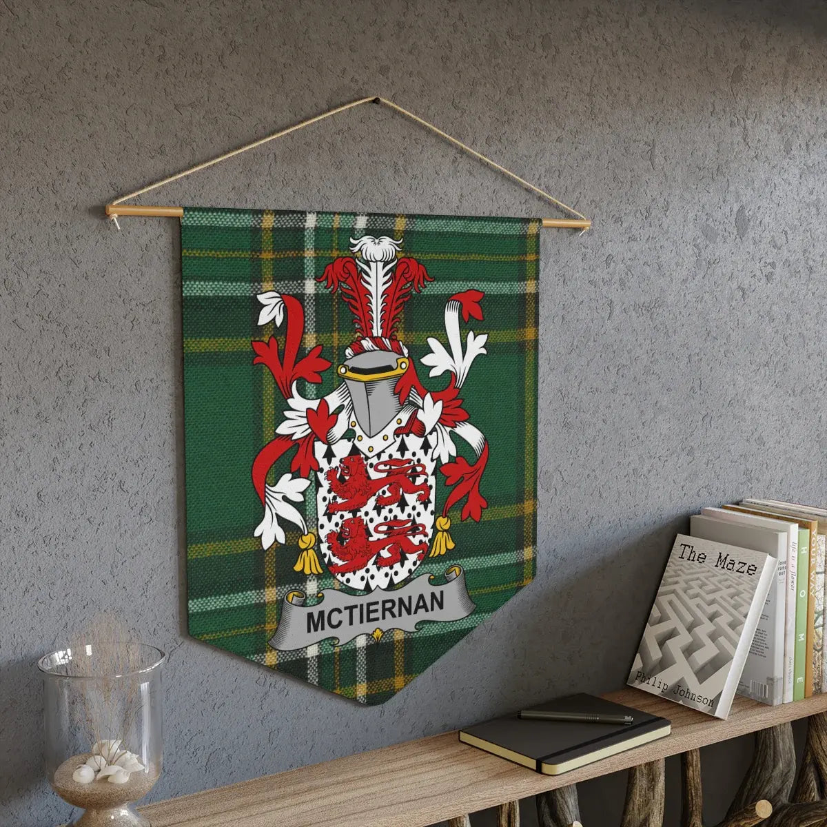 Green McTiernan Family Crest Wall Hanging product
