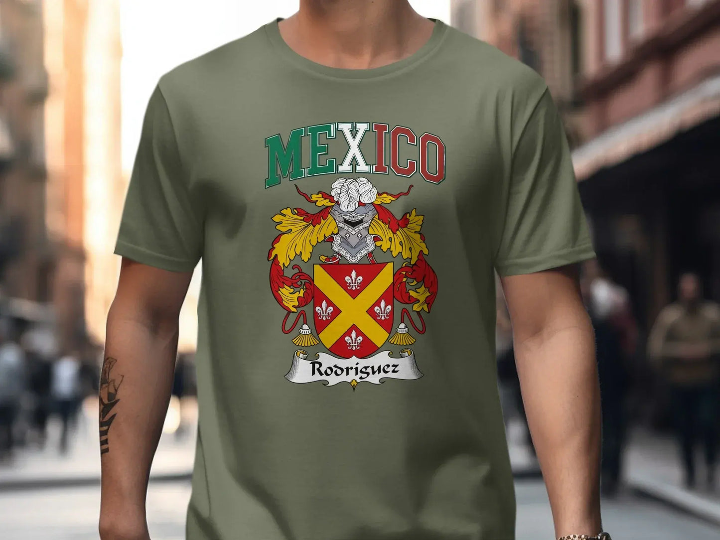 Mexico Rodriguez Family Crest T-Shirt product type