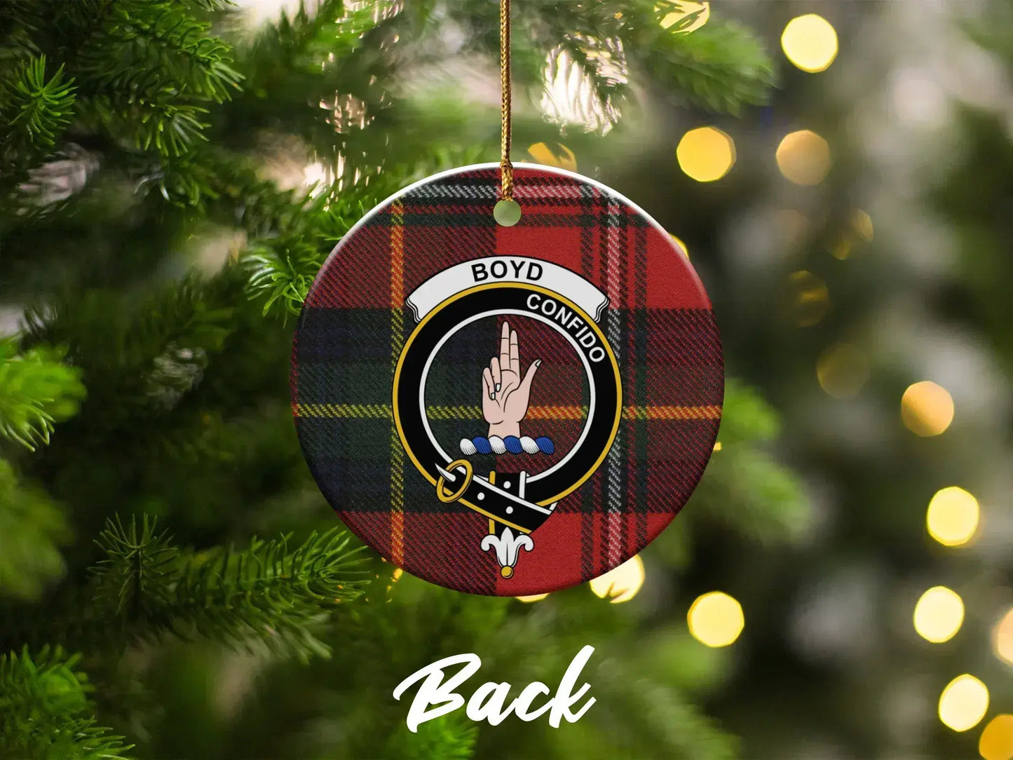Boyd Family Crest Christmas Tree Ornament product type