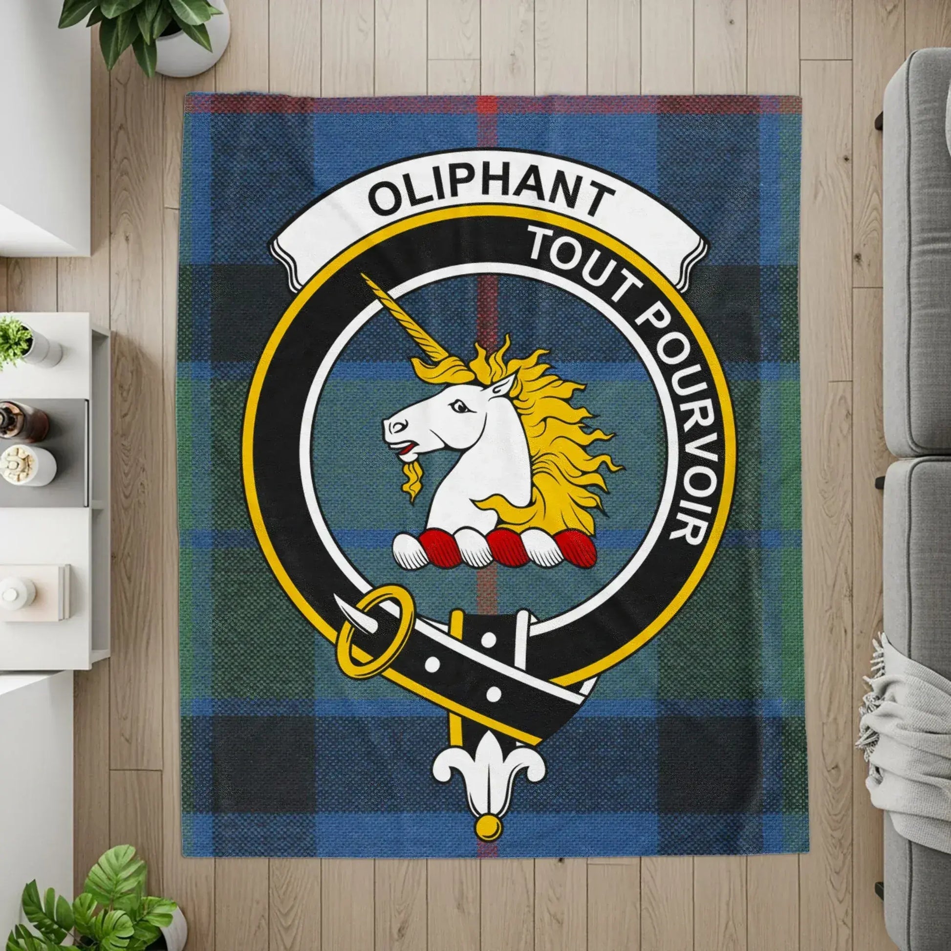 Oliphant Tout Pouvoir Tartan Blanket product