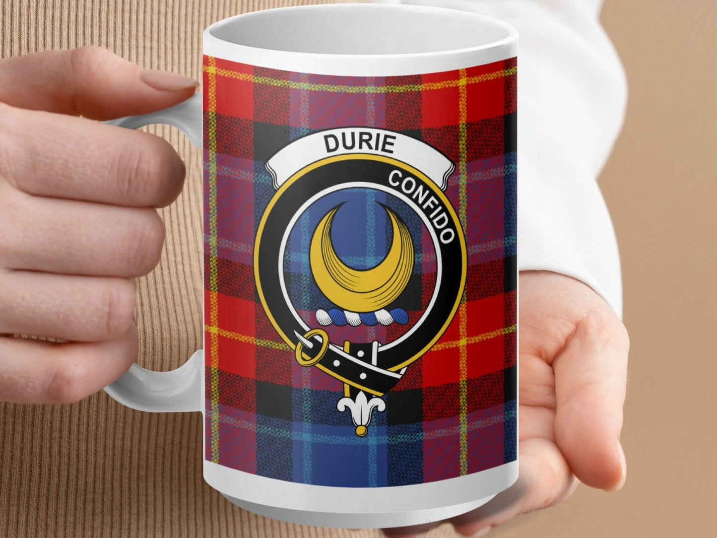 Durie Confido Moon Symbol Plaid Background Mug product