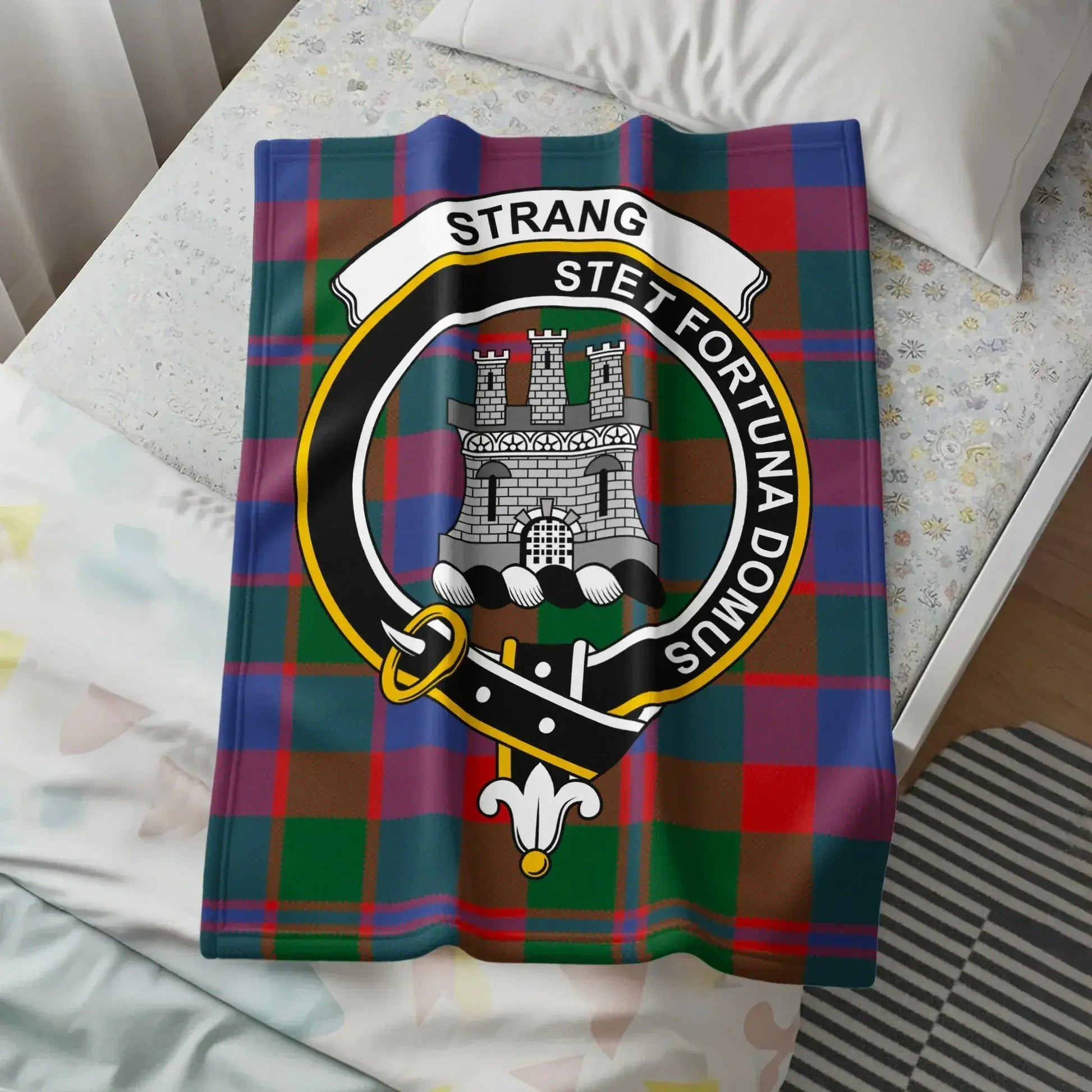 Stet Fortuna Domus Strang Tartan Blanket product