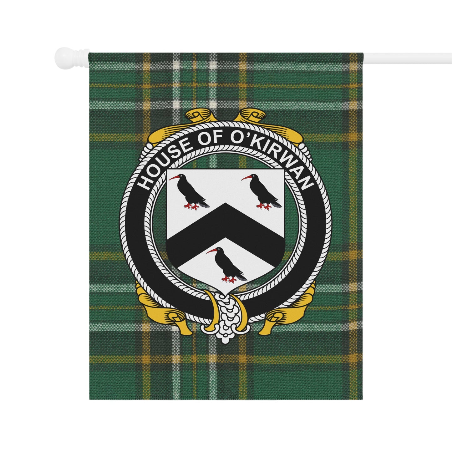 House of O'Kirwan Crest Plaid Design House Flag