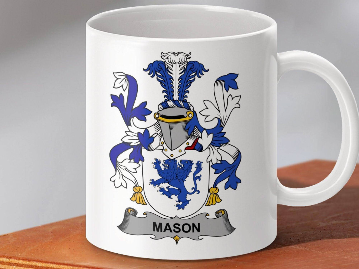 Mason Surname Irish Family Crest Mug - Celtic Ancestry Gifts