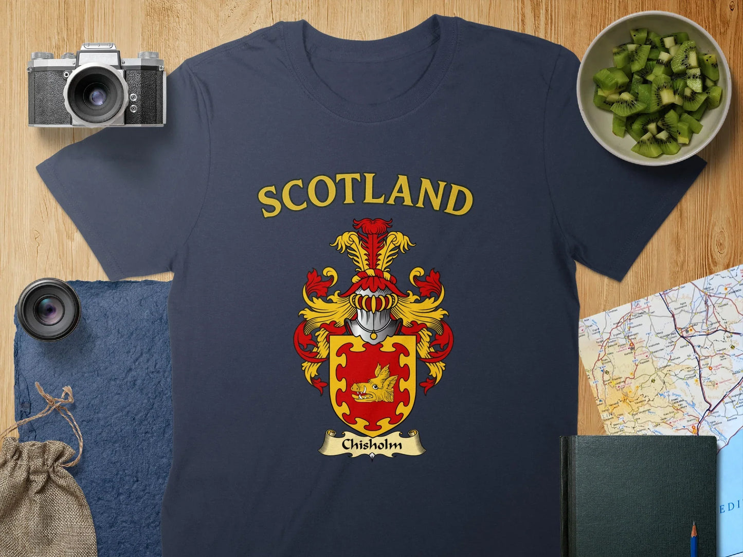 Scotland Chisholm Family Crest Graphic T-shirt product type