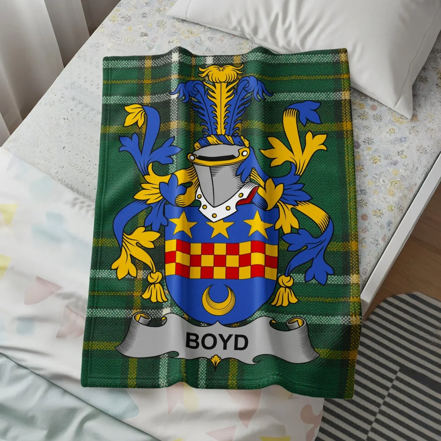 Boyd Family Crest Decorative Throw Blanket product
