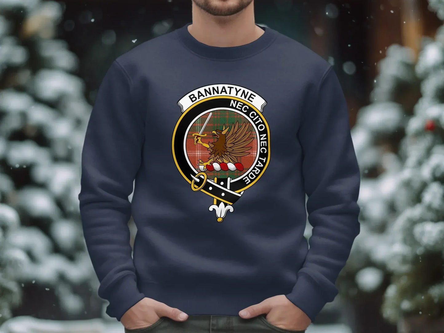 Bannatyne Clan Shield Design on Men's Sweatshirt product type