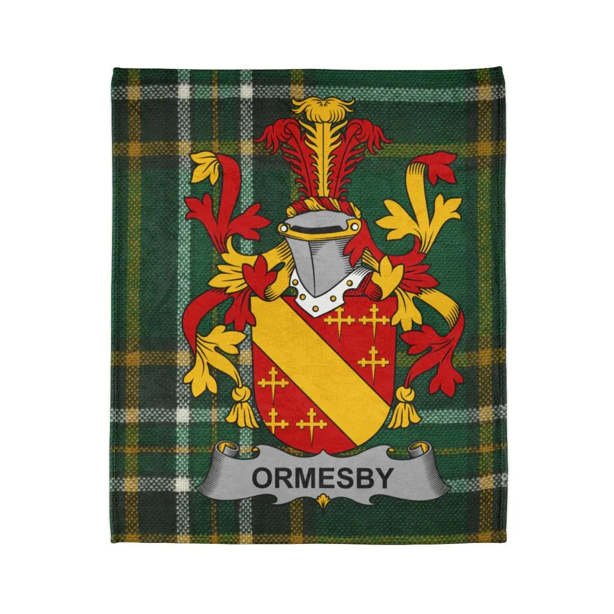 Ormesby Tartan Plaid Crest Blanket product