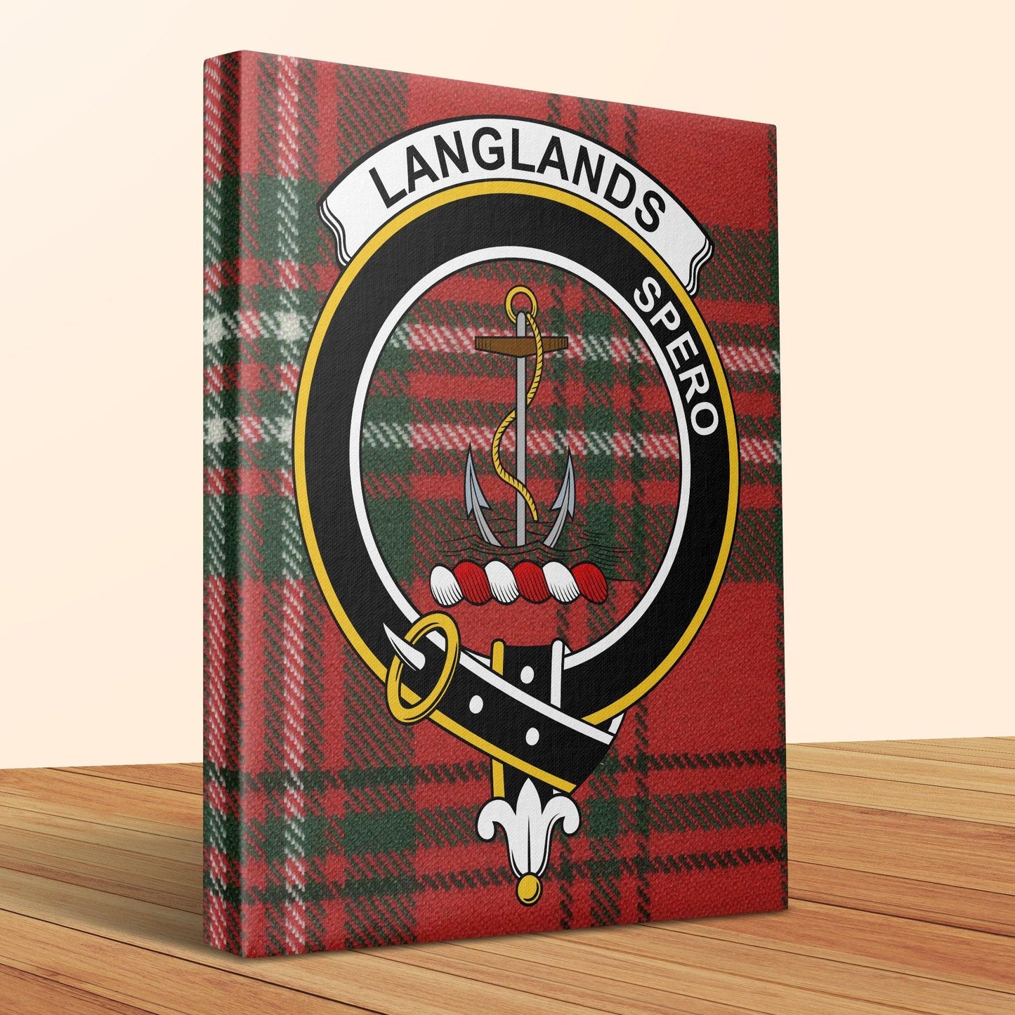 Langlands Spero Tartan Clan Crest Canvas product