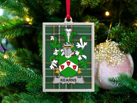 Kearns Family Crest Christmas Tree Ornament product