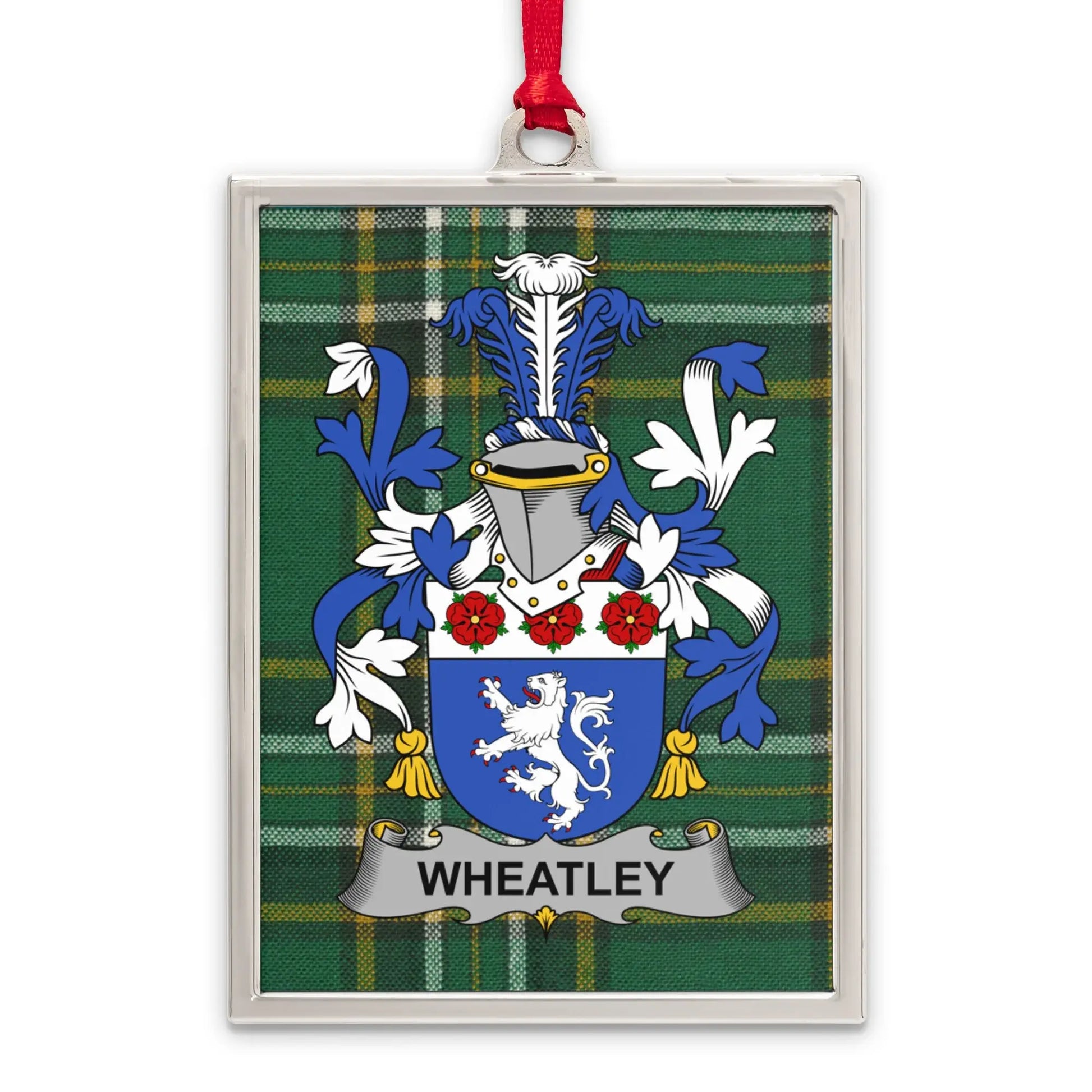 Wheatley Family Crest Plaid Background Decor product type