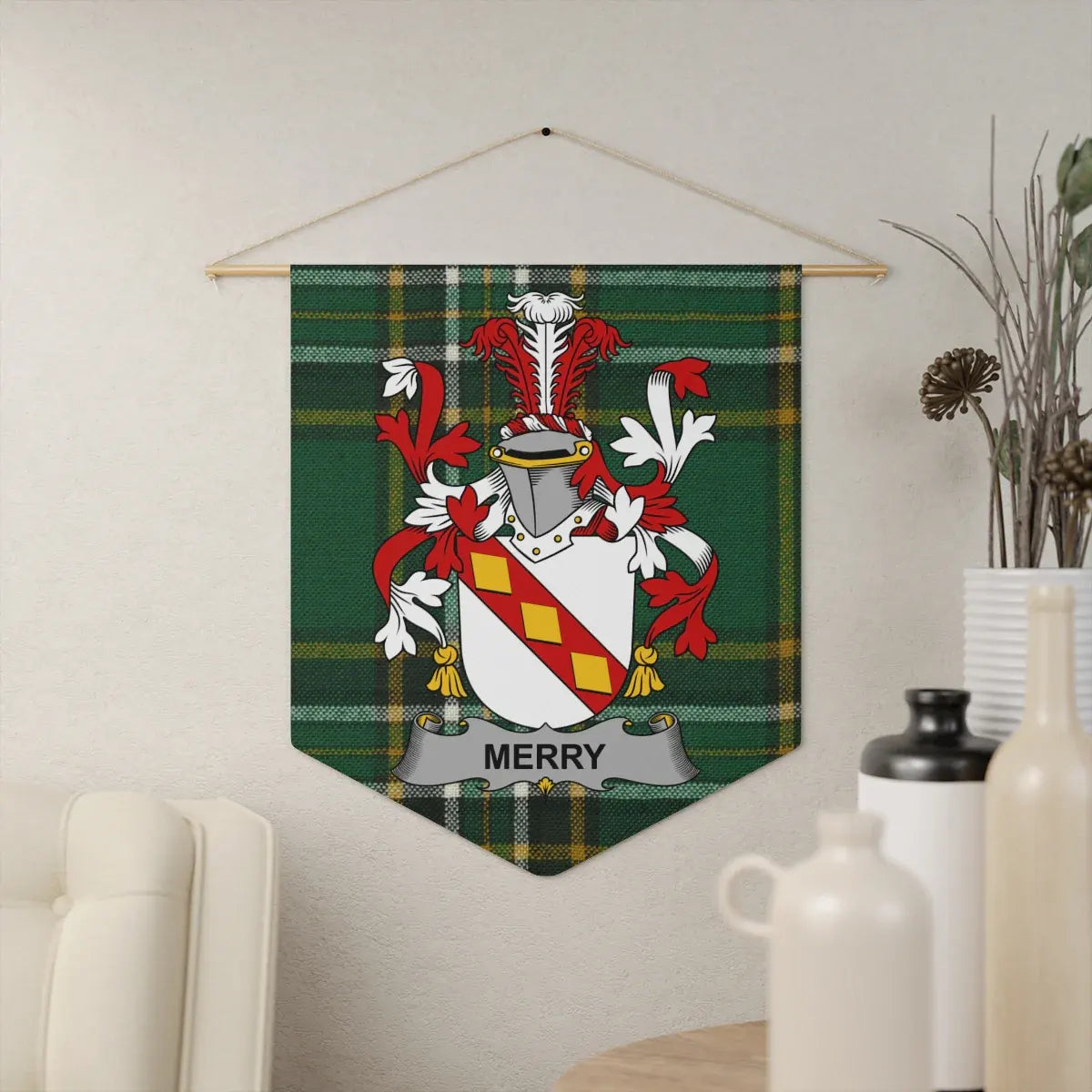 Merry Family Coat of Arms Wall Plaque product type