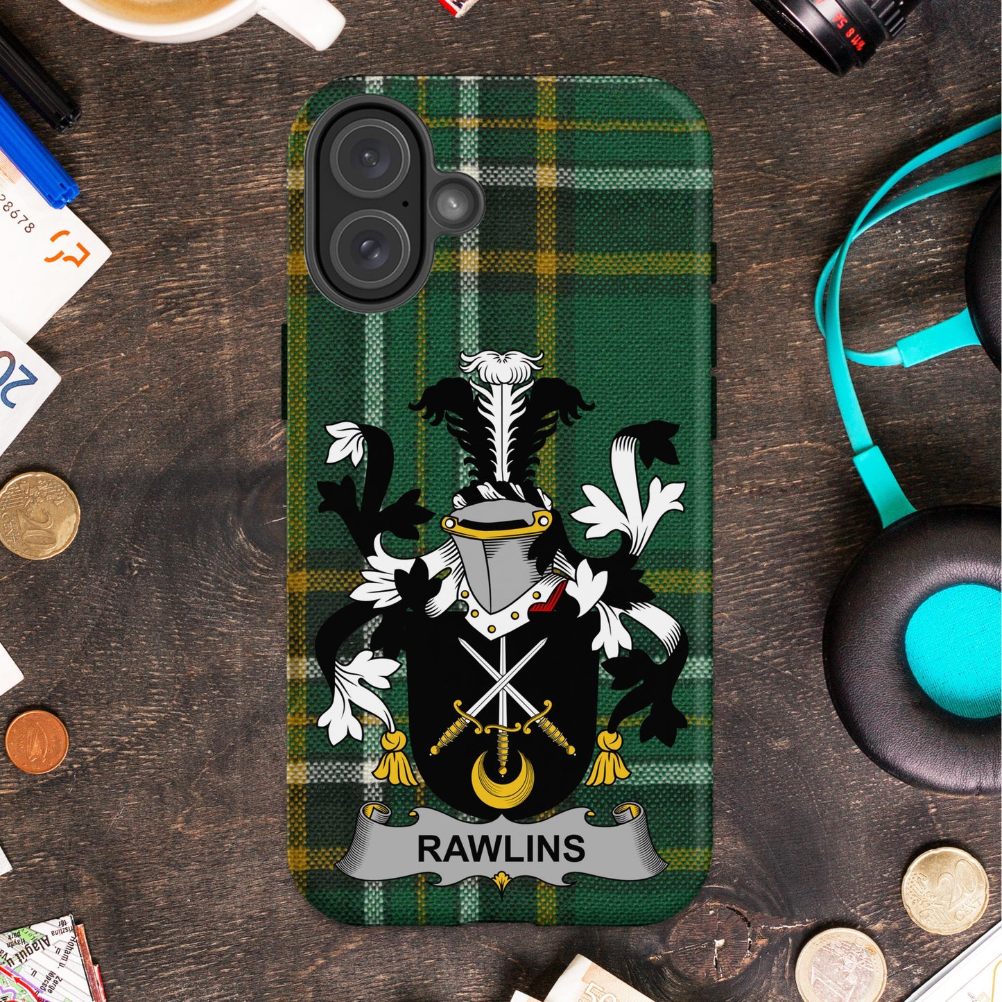 Personalized Tartan Shield Phone Case Product