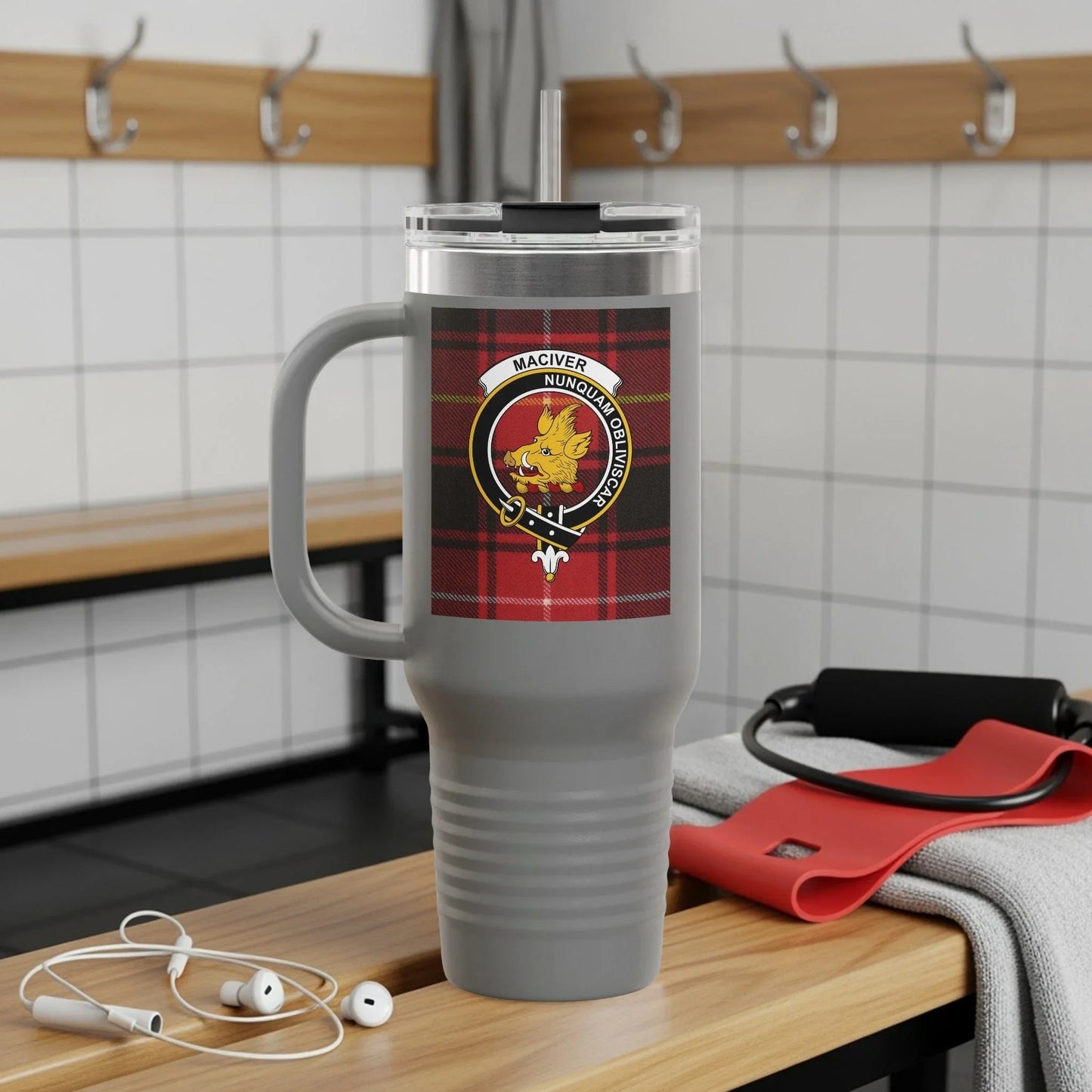 MacIver Nunquam Non Paratus Print Travel Mug product