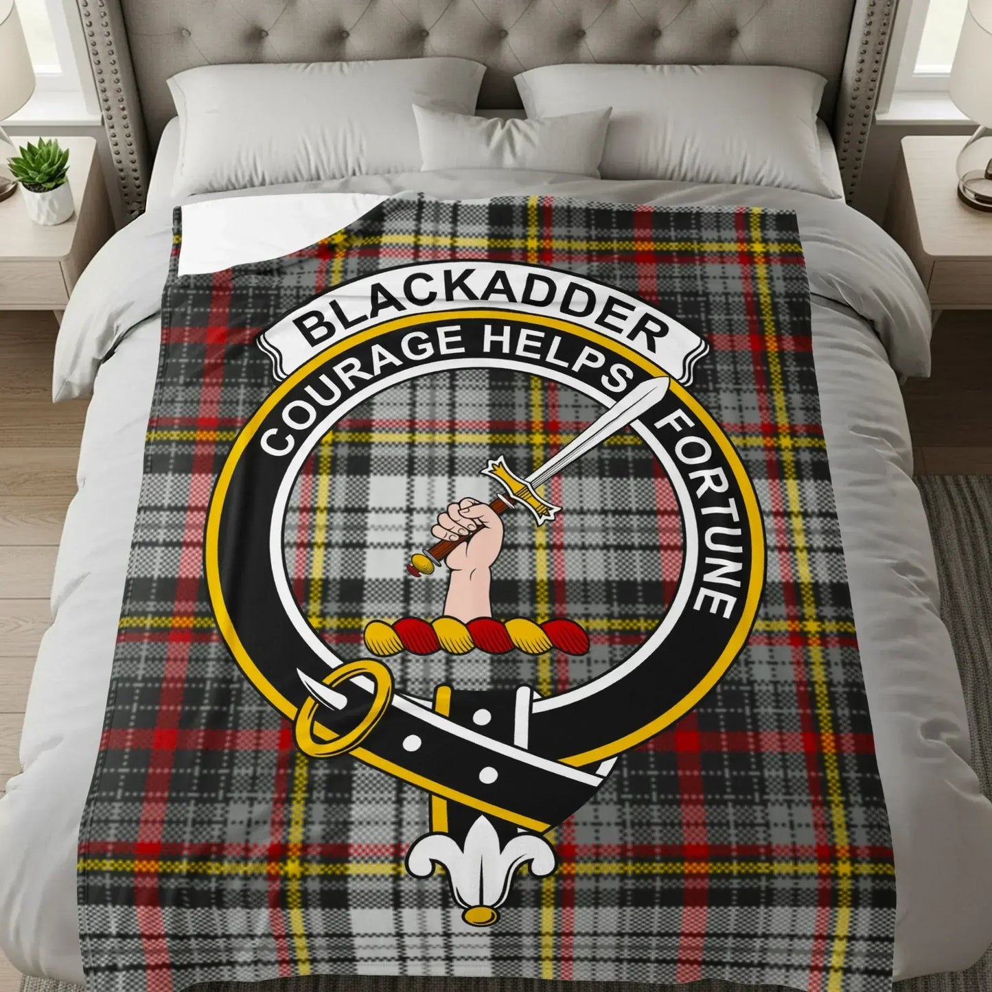 Blackadder Courage Helps Fortune Throw Blanket product