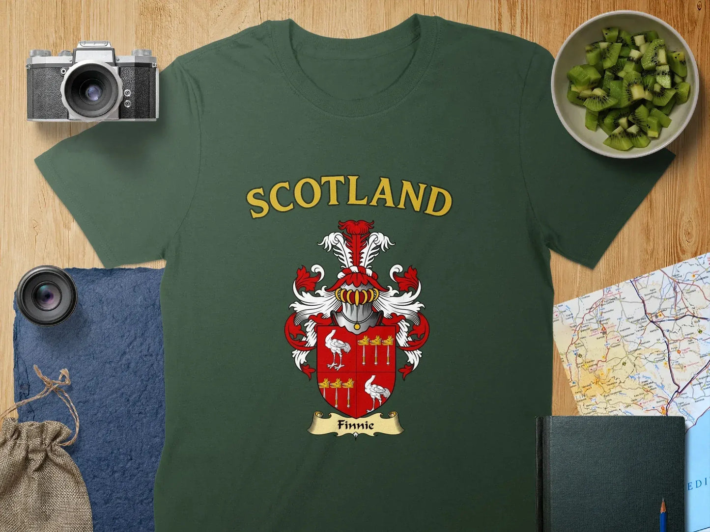 Scotland Finnie Family Crest Emblem Design Shirt product