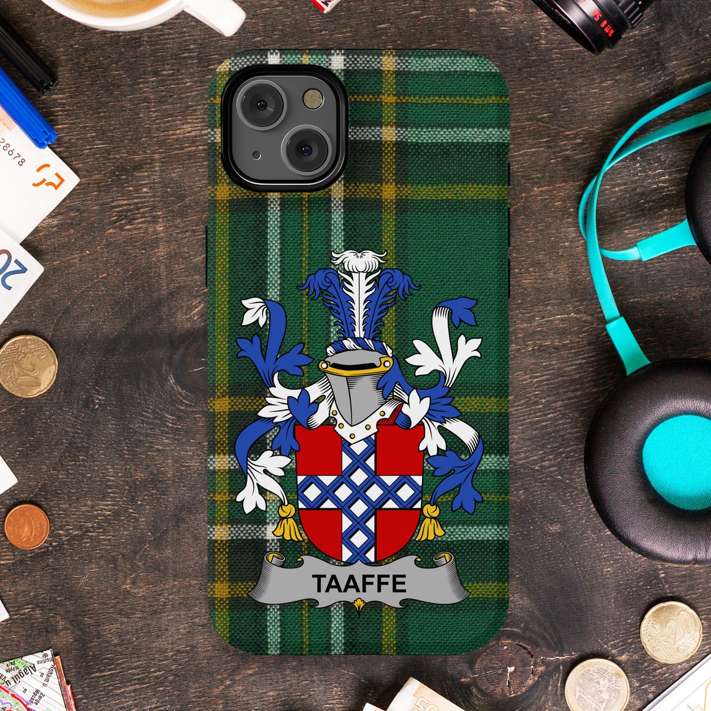 Family Crest Green Tartan Personalized Phone Case product type