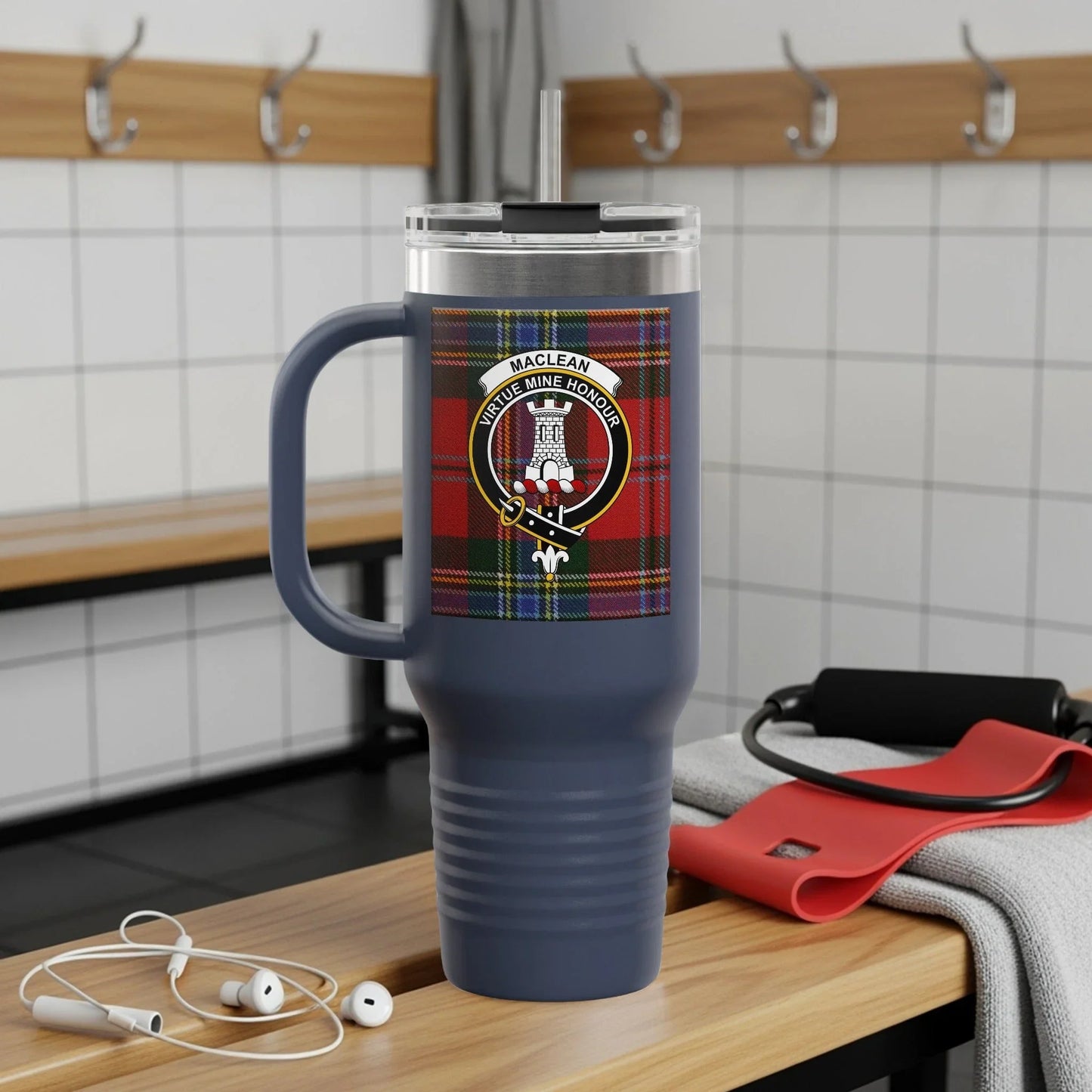 Clan MacLean Tartan Travel Mug Perfect Gift Product
