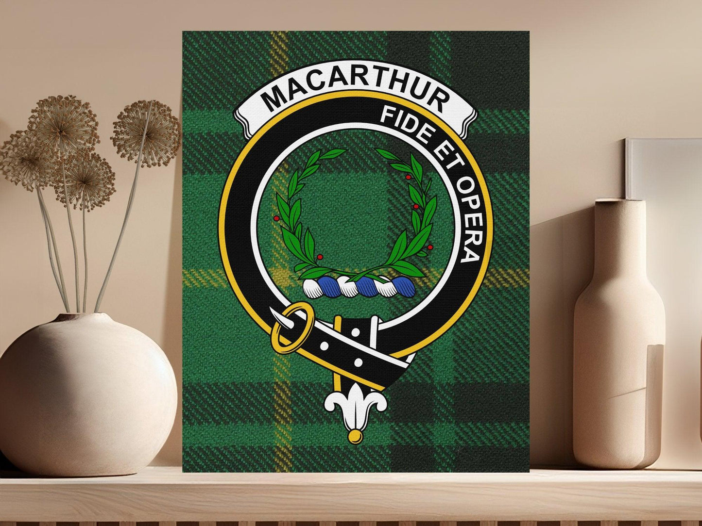 Macarthur Fide et Opera Clan Crest Artwork product type