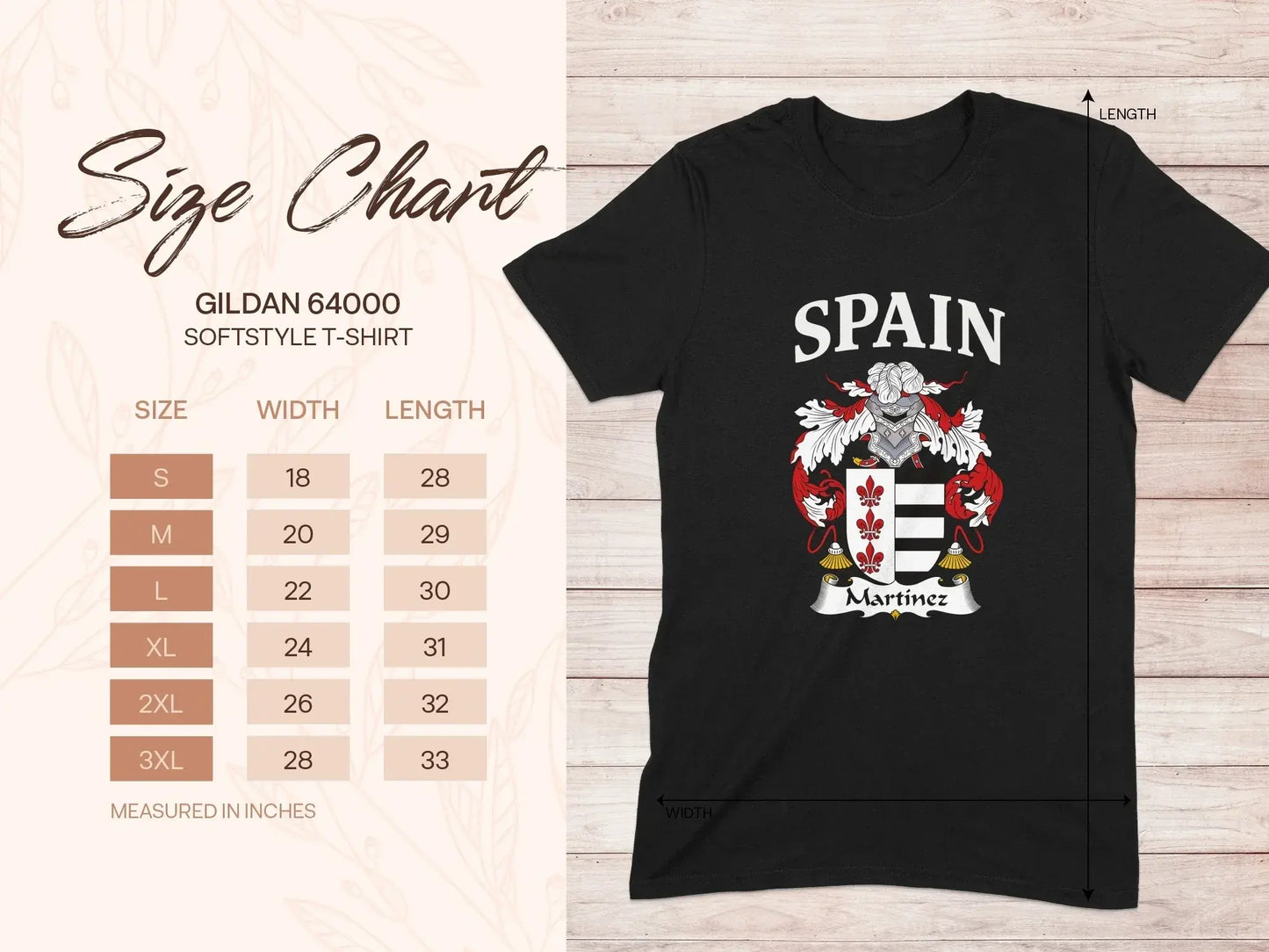 Spain Graphic Family Crest Design T-shirt product