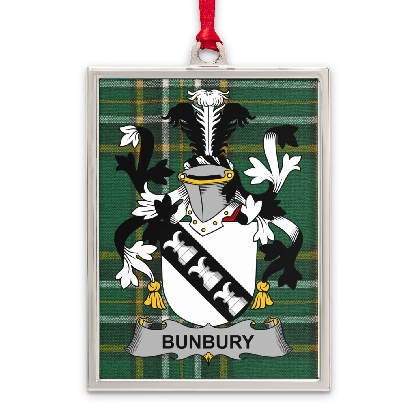Bunbury Coat of Arms Plaid Background product type