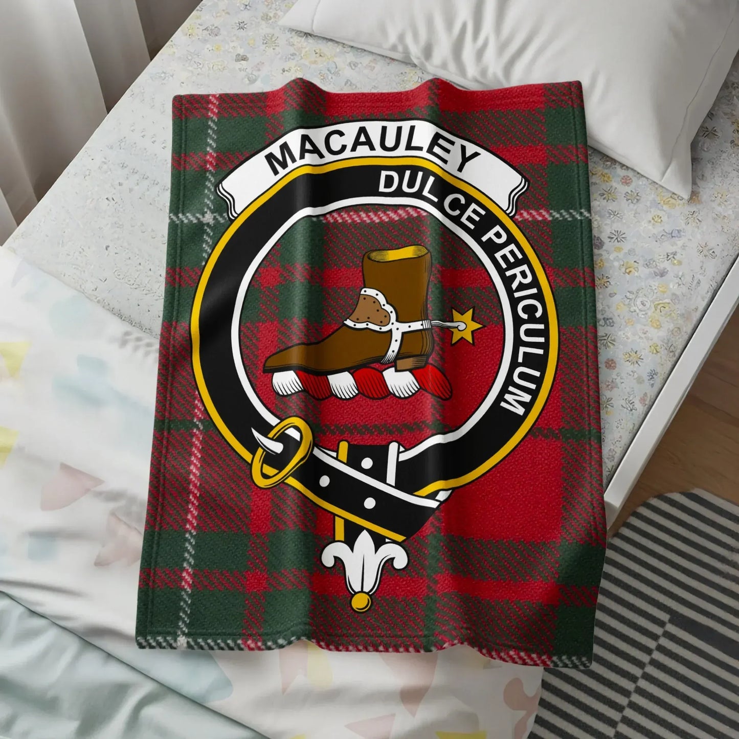 MacAuley Dulce Periculum Red Blanket product type