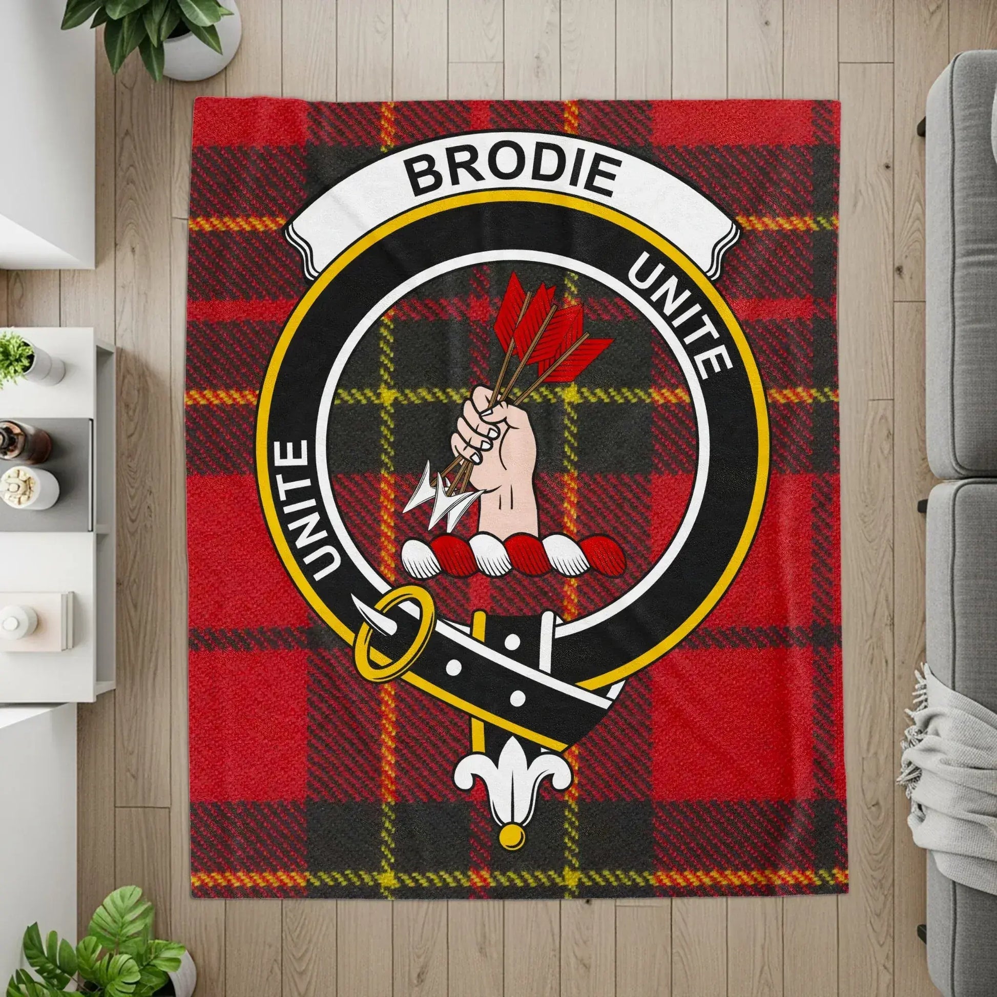Brodie Unite Patterned Red and Black Checkered product