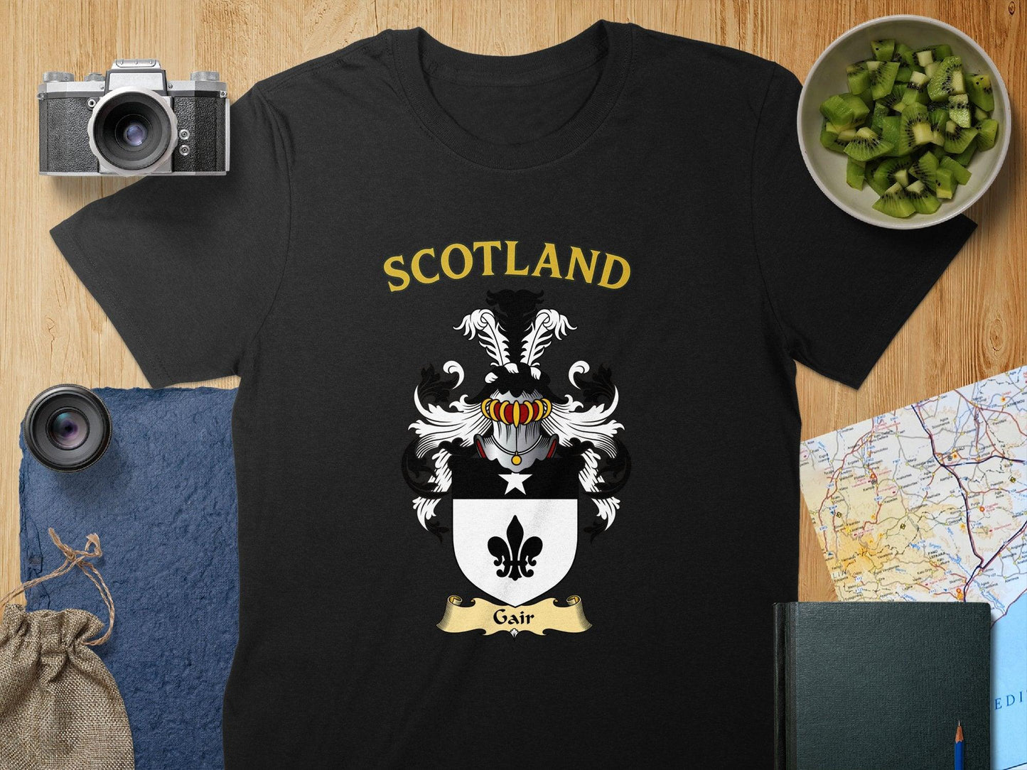Gair Clan Family Coat Of Arms Heraldic T-Shirt - Celtic Ancestry Gifts