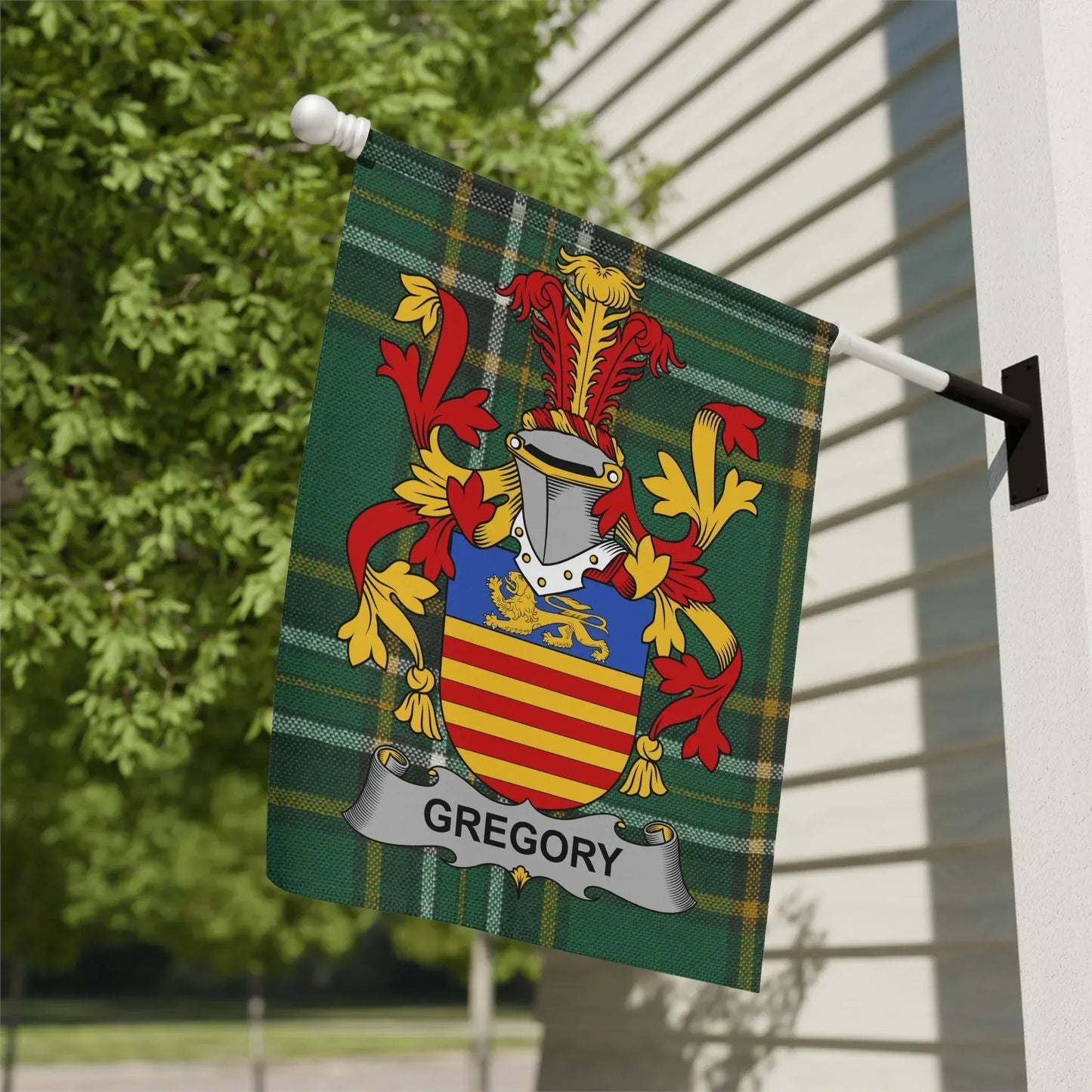Family Crest Personalized Gregory House Flag product