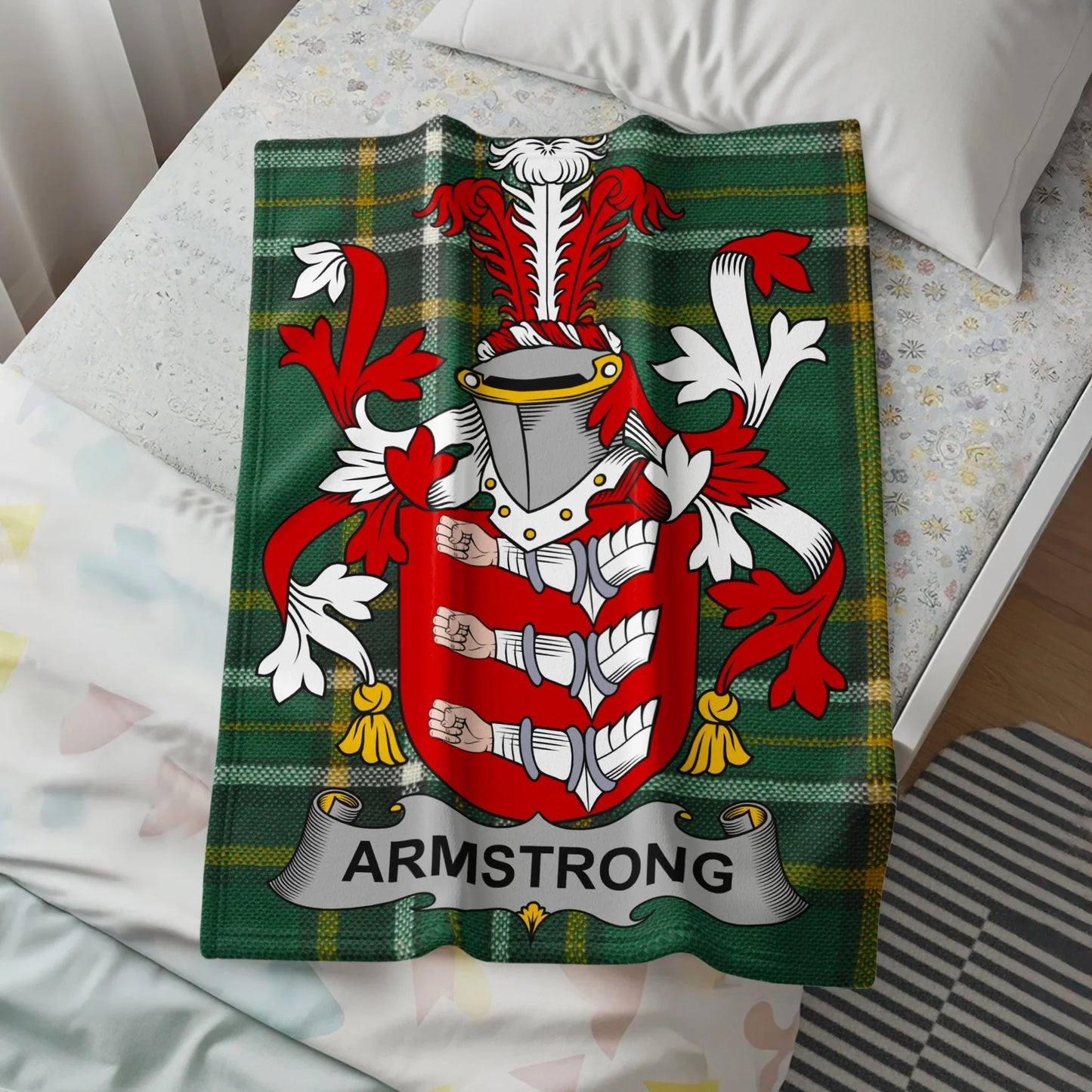 Armstrong Family Crest Fleece Blanket Product