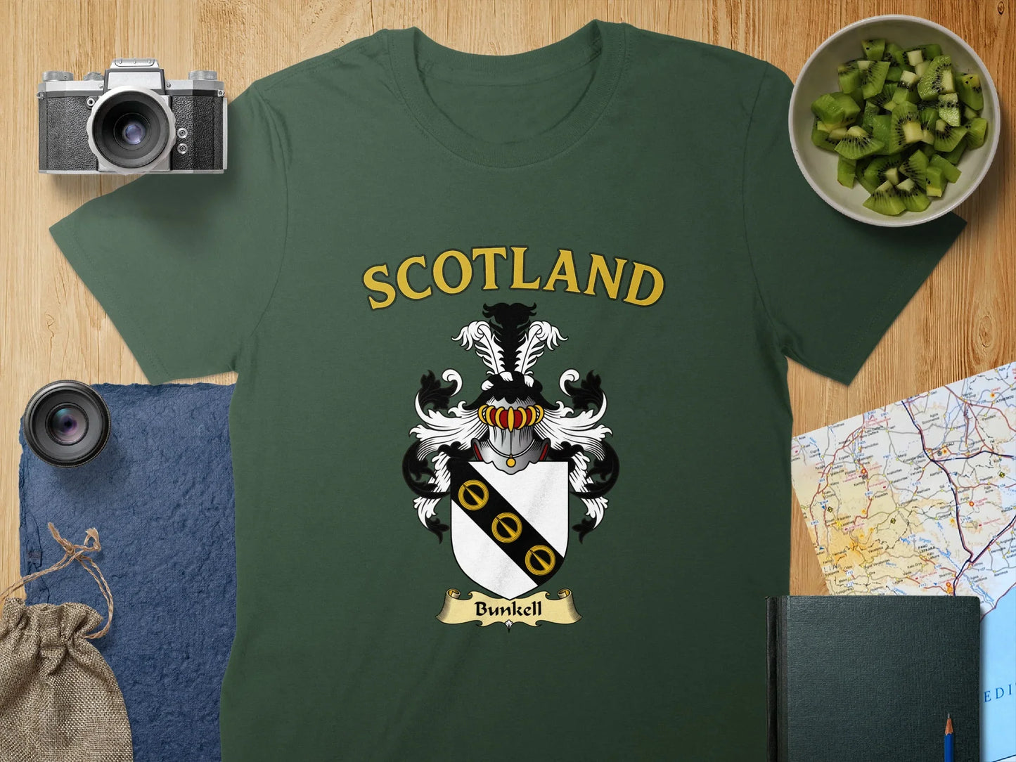 Scotland Bunkell Crest Design Graphic T-shirt product
