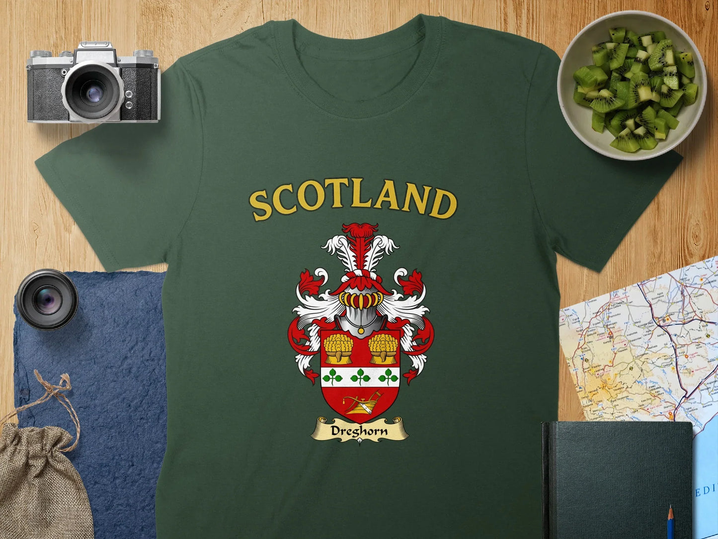 Scotland Family Crest Novelty Graphic T-Shirt product