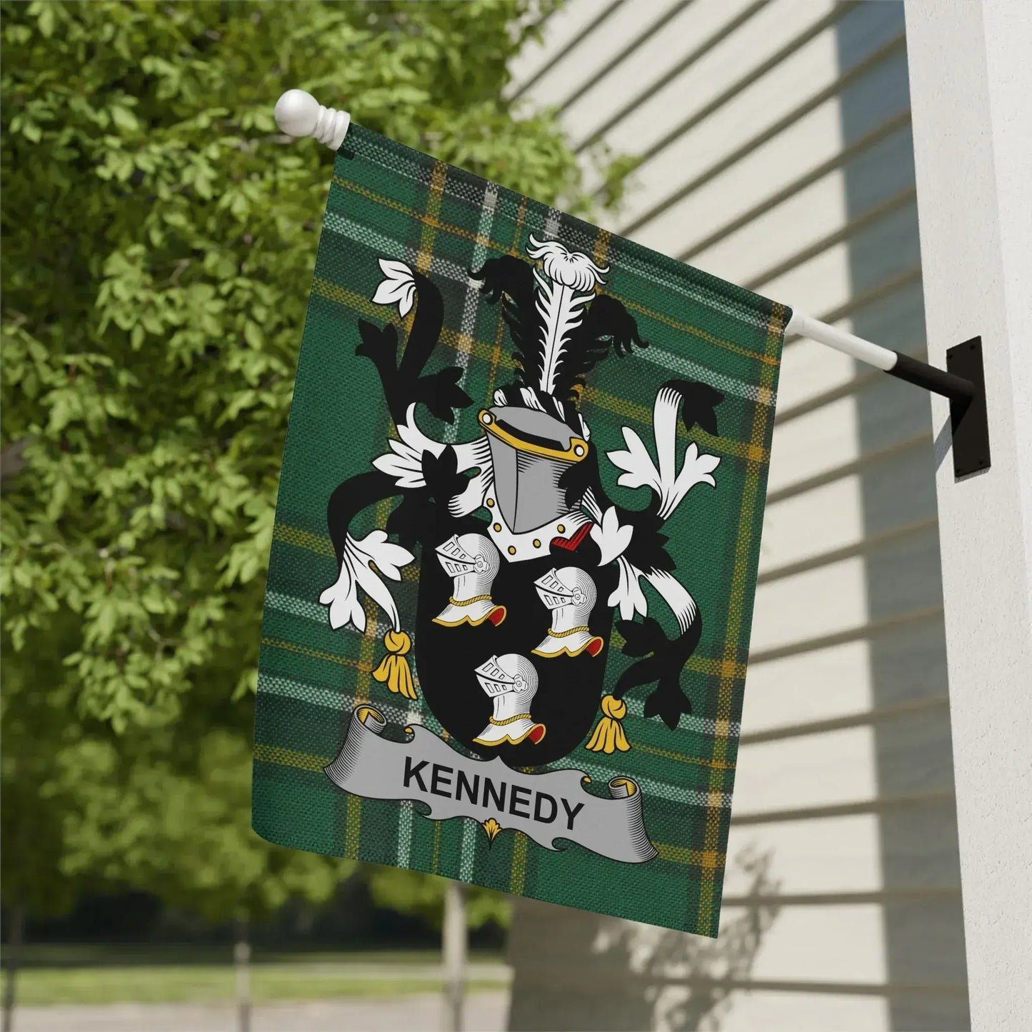 Kennedy Coat of Arms Emblem Banner Garden Flag product