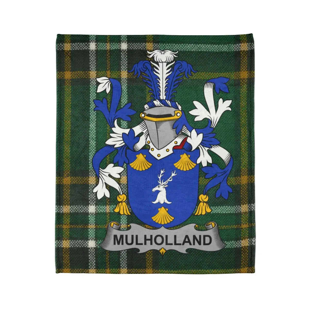 Mulholland Family Crest Tartan Blanket product