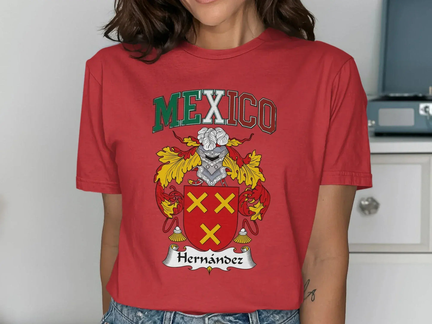 Mexico Hernandez Family Crest T-shirt product type