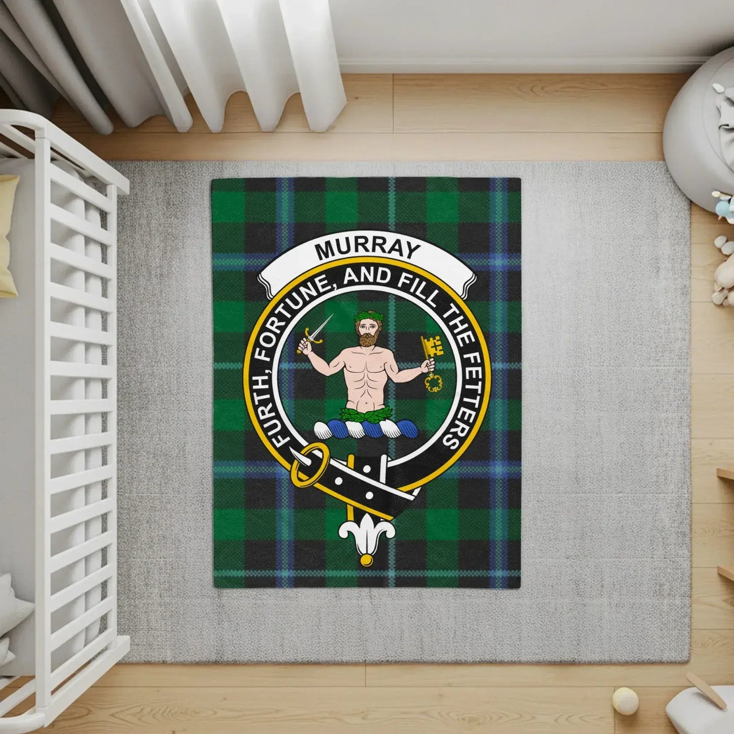 Murray Crest Design Luxury Custom-Printed Rug product
