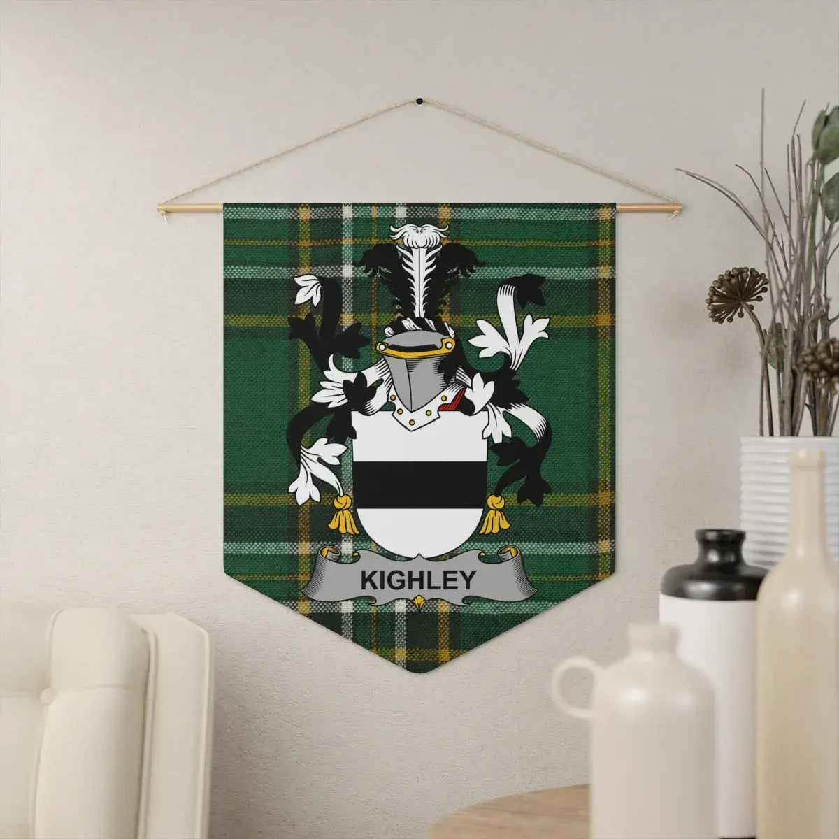 Custom Family Crest Wall Banner Decorative product