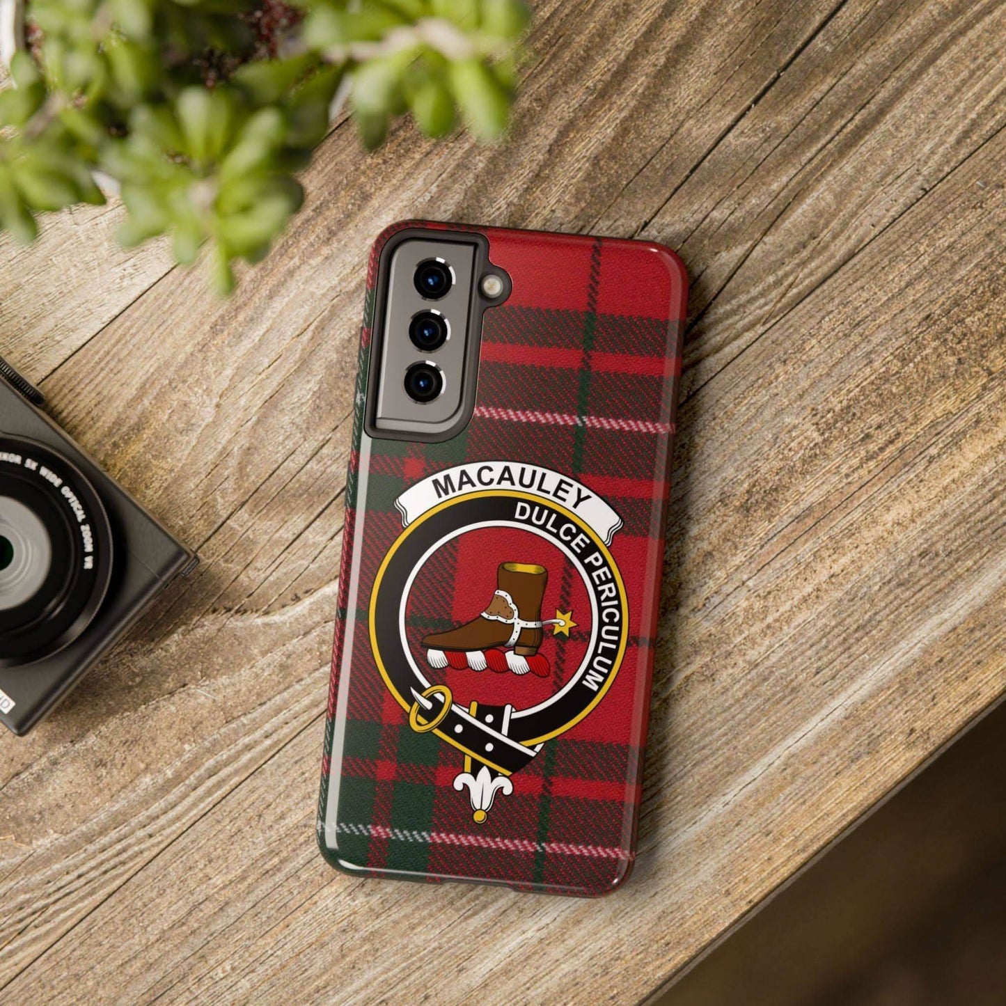 MacAuley Clan Scottish Tartan Cell Phone Case - Celtic Ancestry Gifts