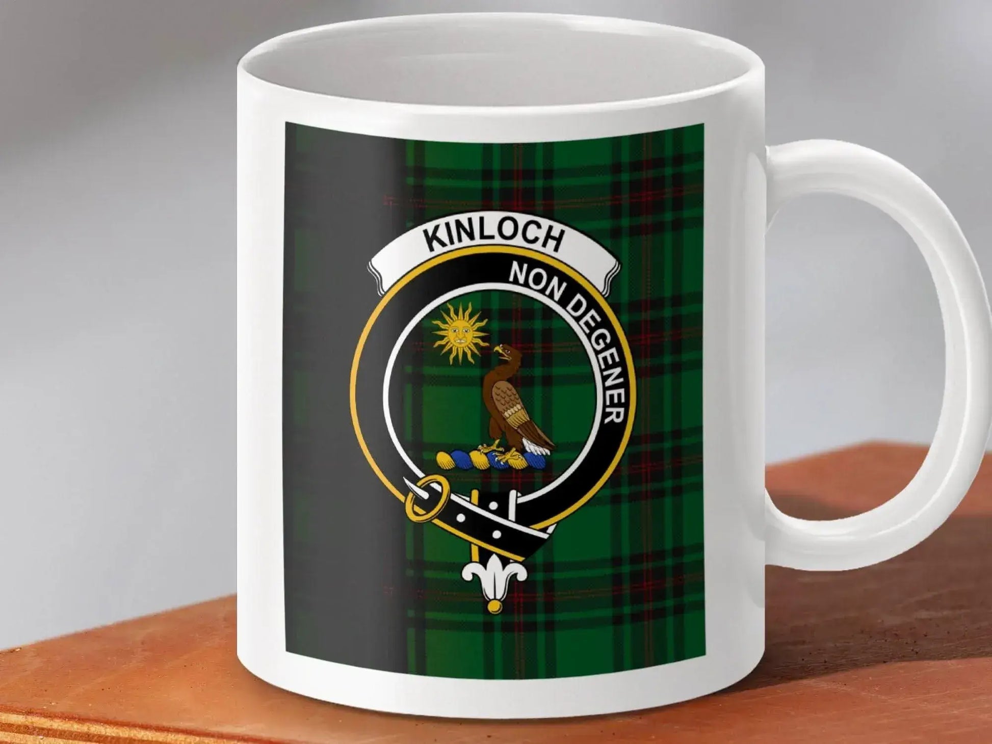 Kinloch Non Degener Plaid Clan Crest Mug product
