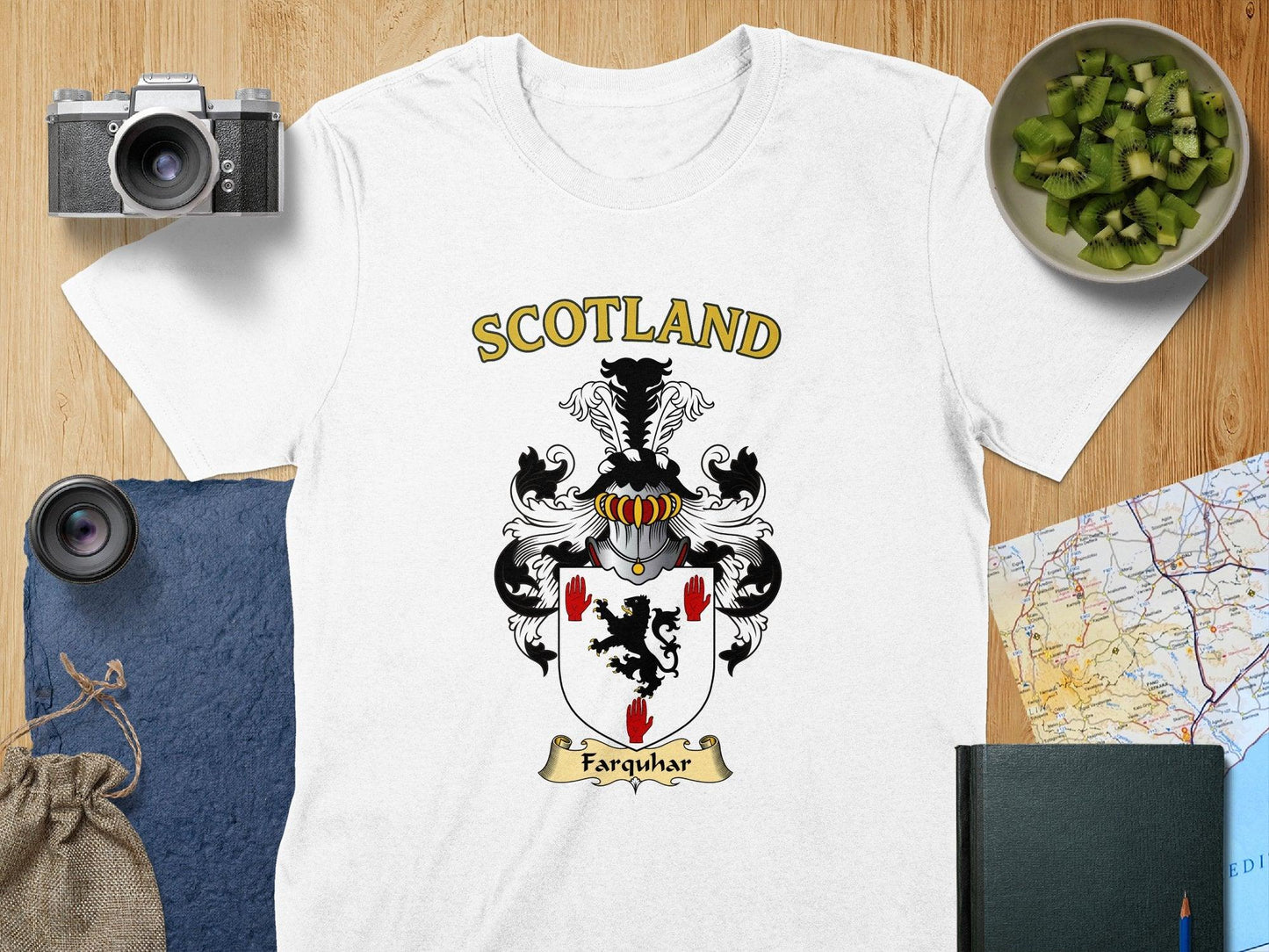 Farquhar Clan Family Crest Scotland T-Shirt - Celtic Ancestry Gifts