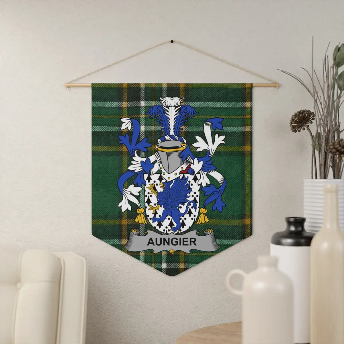 Personalized Aungier Family Crest Wall Hanging product