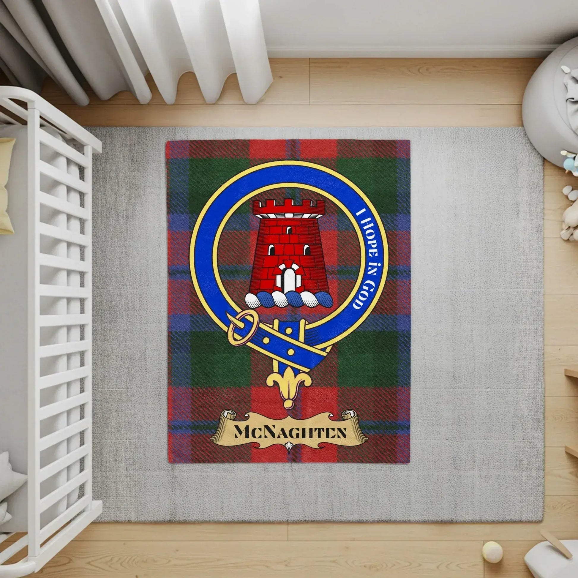 McNaghten Crest and Plaid Family Heritage Rug product type