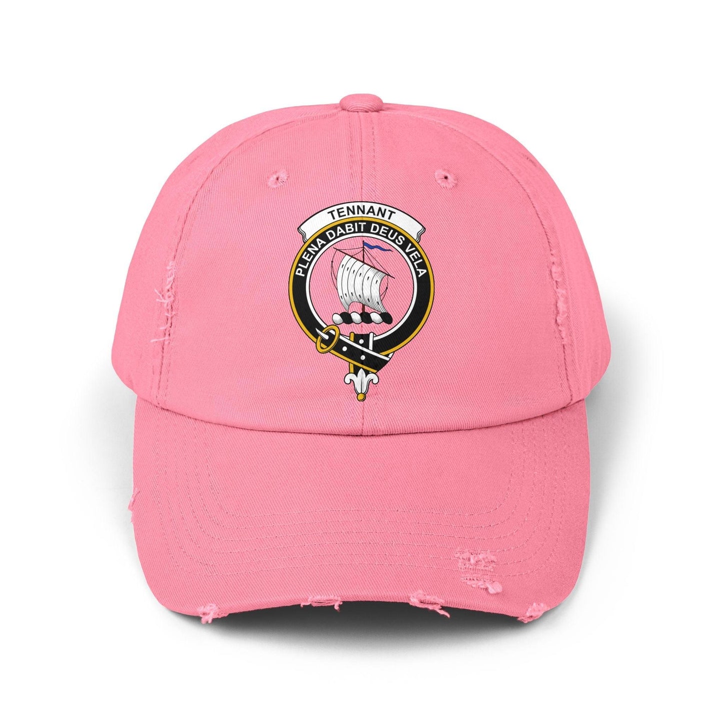 Tennant Clan Crest Scottish Distressed Baseball Cap - Celtic Ancestry Gifts