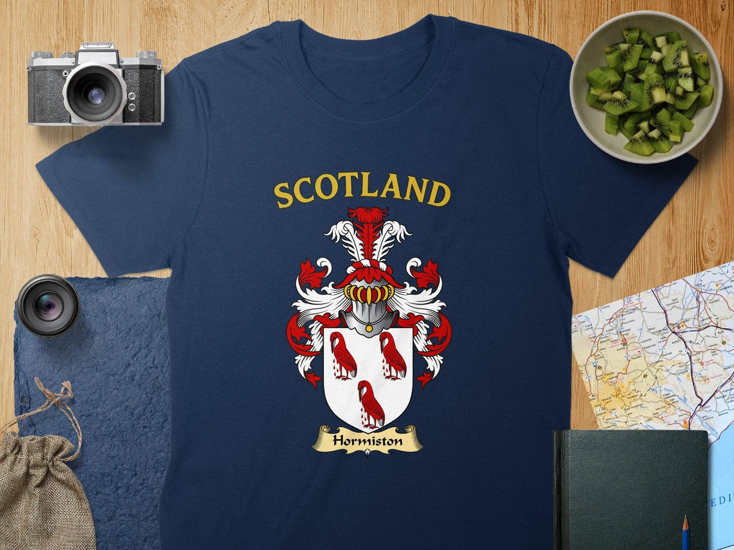 Hormiston Clan Family Crest Scotland T-Shirt - Celtic Ancestry Gifts