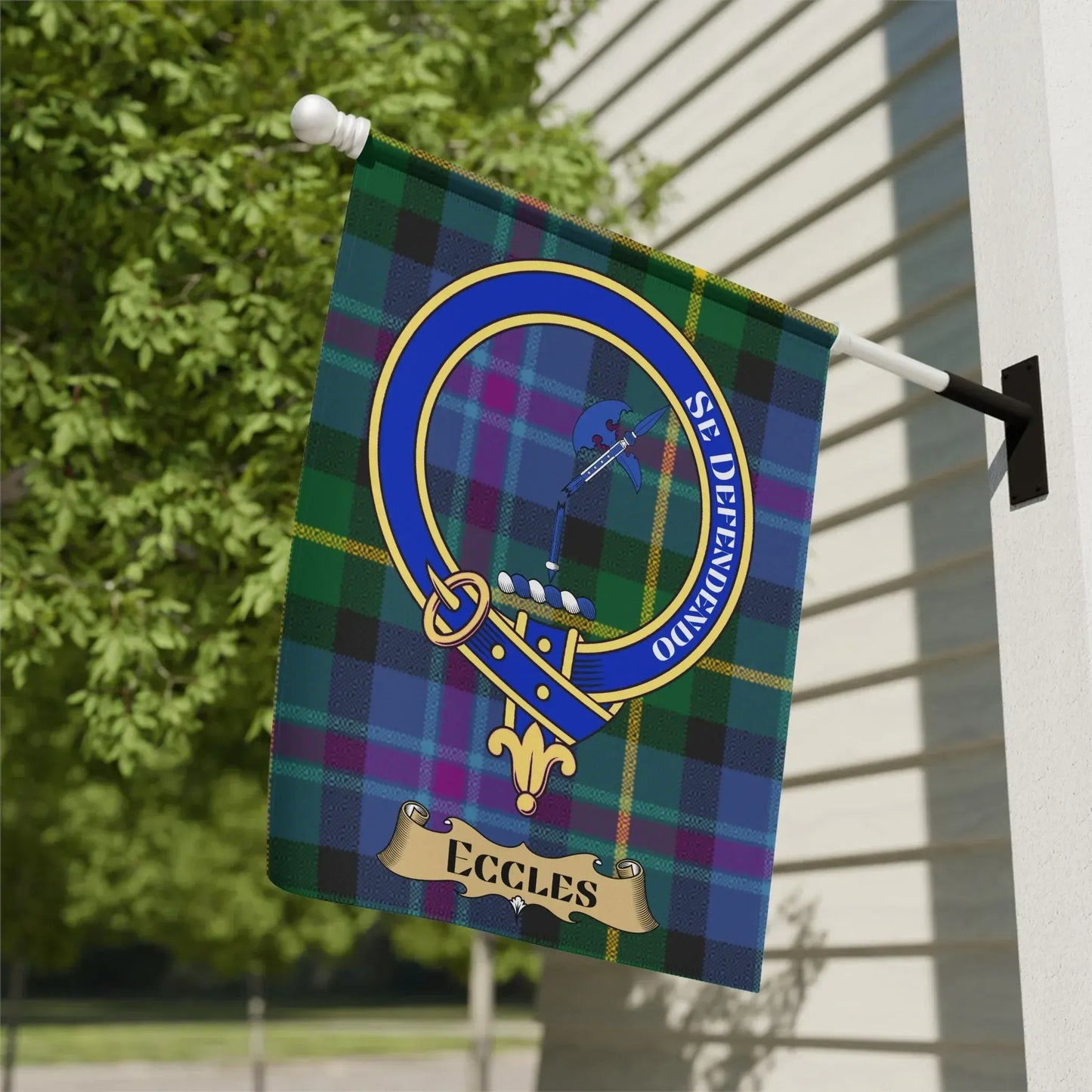 Colorful Eccles Crest Outdoor Banner Flag product