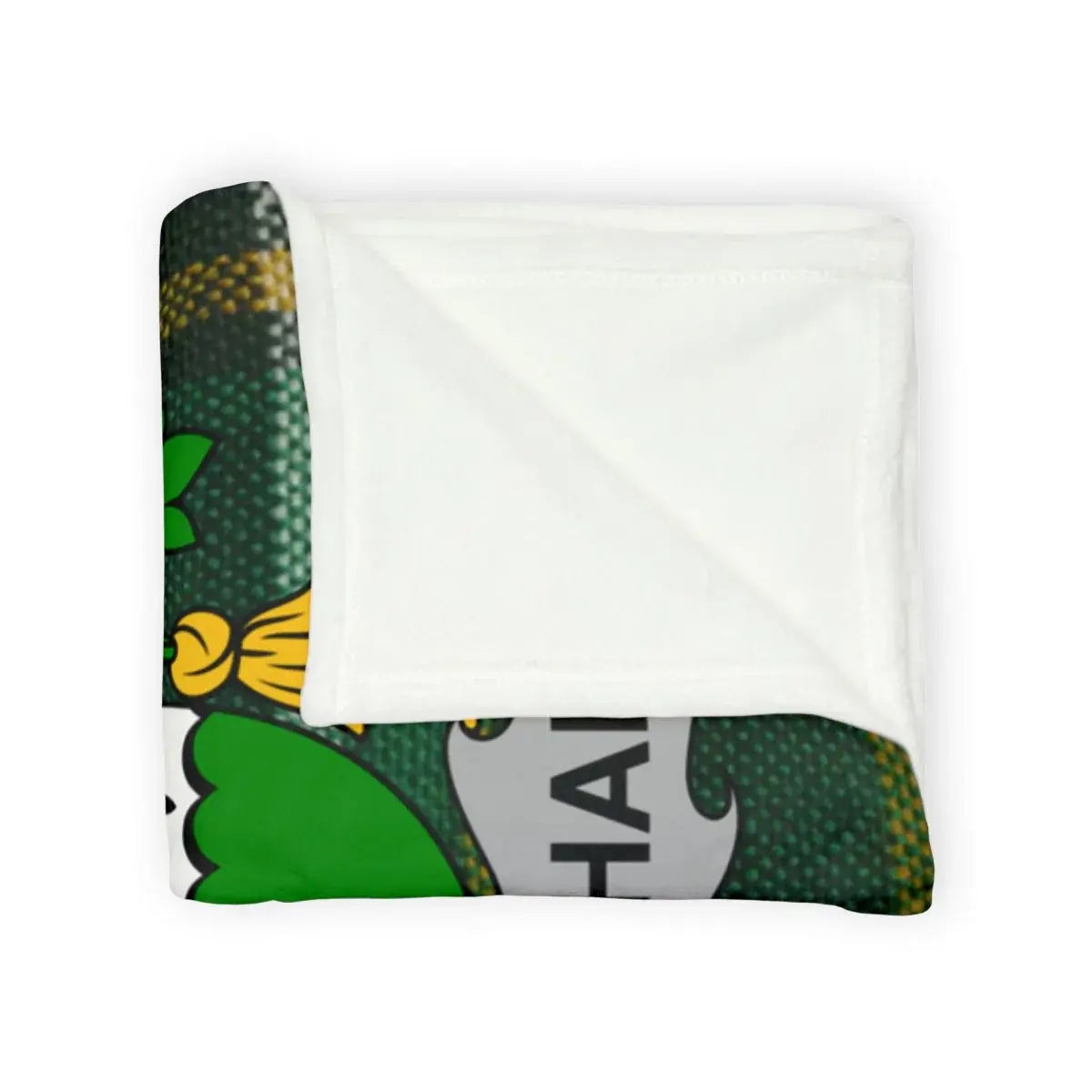 Cheerful Green Cartoon Print on Cozy Blanket product
