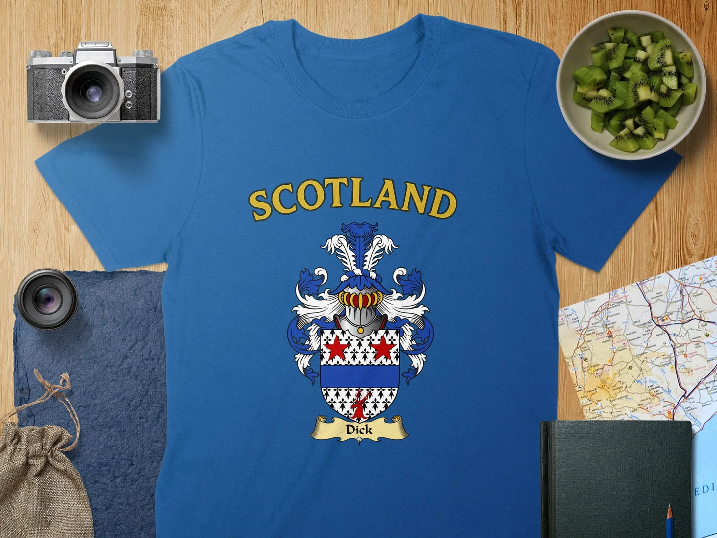 Scotland Crest Graphic Blue T-Shirt product type