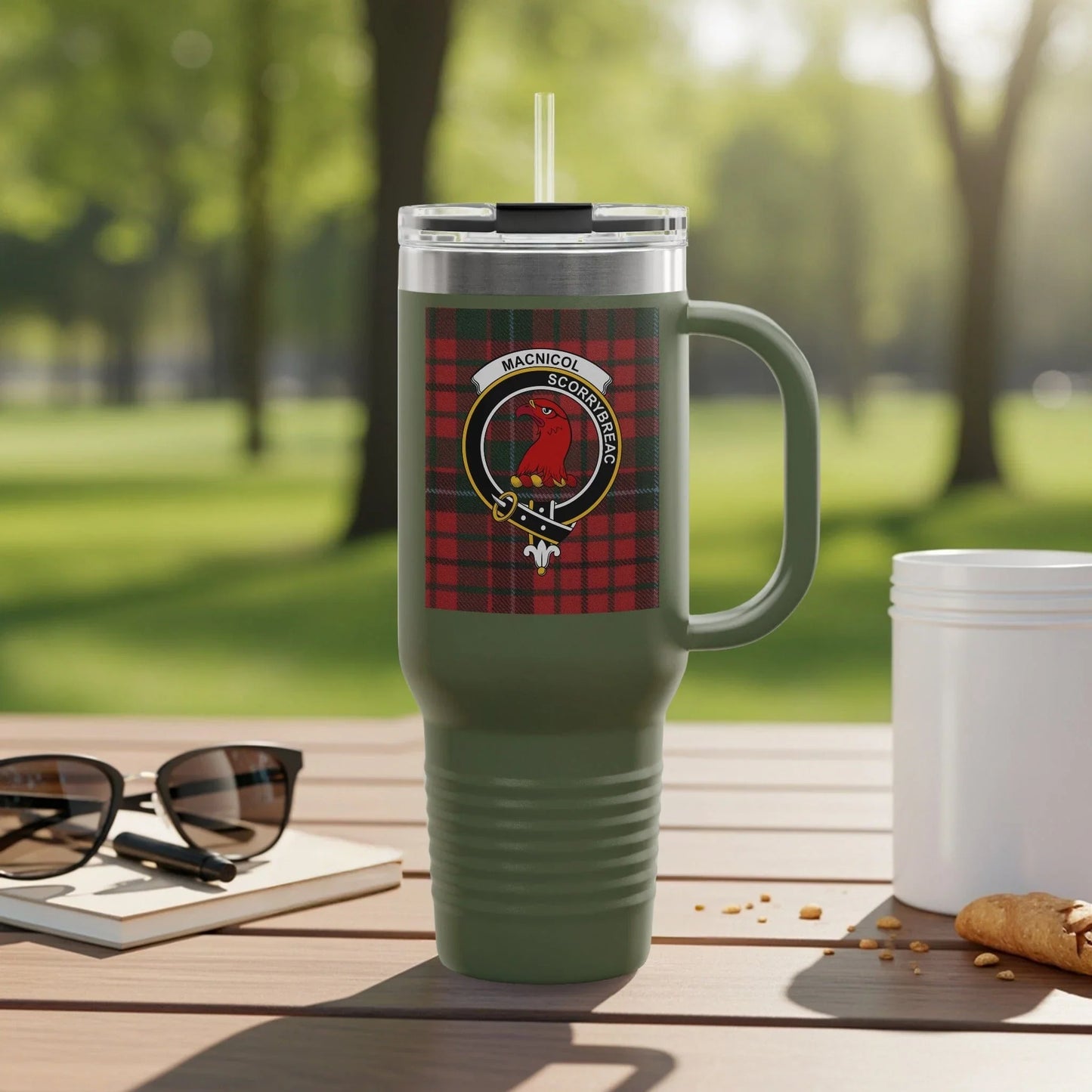 Highland Crest Checkered Scenic Tumbler with Handle product type