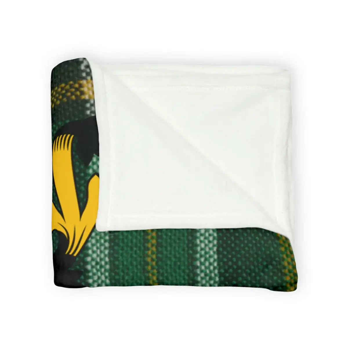 Cozy Blanket with Unique Green and Yellow Pattern product type